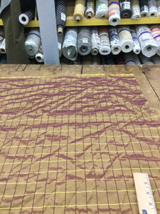 Metallic Bronze Windowpane Check Taffeta Fabric | Drapery| Home Decor | Polyester Silk | By The Yard | 54 Inch Wide