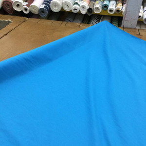 Solid Blue Poly Cotton Fabric | Curtains / Linings / Apparel | 60" Wide | By the Yard