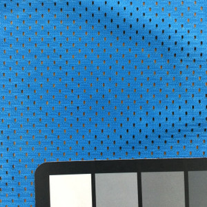 Medium Sky Blue Sport Mesh Knit Fabric | Lining | Pinnies | Clothing and Apparel | 60 Inch Wide | By The Yard