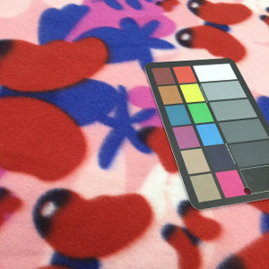 Pink, Red and Blue Butterflies Novelty Polar Fleece | By The Yard | 60 inch Wide Fabric