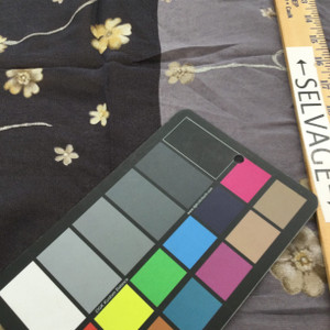 Purple And Lavender Floral and Vine Colorblock | Lightweight Sheer Polyester Printed Chiffon Fabric | Apparel | Home Decor | By the Yard | 60 inch Wide