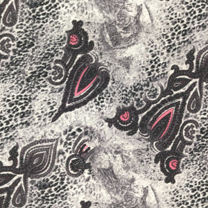 Purple, Grey, and Pink Leopard Spade  Fabric | Lightweight Jersey Knit Fabric | Fashion Fabric 48 Inches Wide | By The Yard