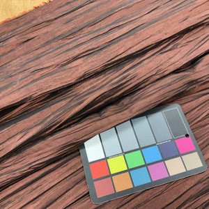 Iridescent Reddish Brown Crinkle Taffeta Fabric / Clothing and Apparel Fabric / 100 % Polyester / 54 inch wide / Sold by the Yard