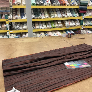 Iridescent Reddish Brown Crinkle Taffeta Fabric / Clothing and Apparel Fabric / 100 % Polyester / 54 inch wide / Sold by the Yard