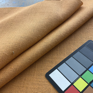 Mango Orange Jute Fabric | Decorative Burlap |  Party Decor / Crafts | 58" Wide | By the Yard