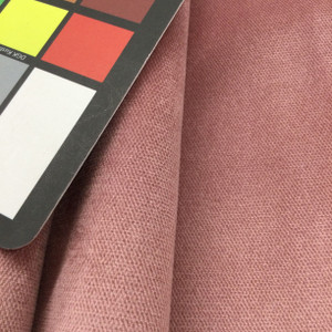 Melon in Blush | Solid Pink | Low Pile Velvet Fabric | Heavy Upholstery | 54" Wide | By the Yard