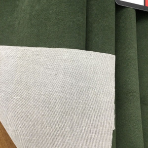 Melon in Hunter | Solid Dark Green | Low Pile Velvet Fabric | Heavy Upholstery | 54" Wide | By the Yard