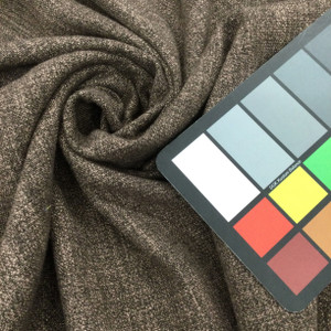 Dilly in Chocolate | Two-Toned Dark Brown | Linen-like Woven Fabric | Lightweight Upholstery | Slipcovers / Drapery | 54" Wide | By the Yard