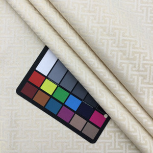 Greek Key Geo in Two Toned Cream | R-ATTICUS CREAM | Upholstery Fabric | Regal Fabrics Brand | 54 inch Wide | By the Yard
