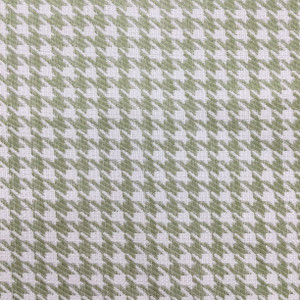 Houndstooth in Green and White | R-CHELSEA FERN | Upholstery Fabric | Regal Fabrics Brand | 54 inch Wide | By the Yard