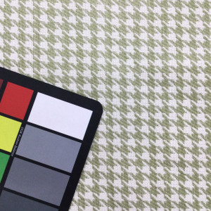 Houndstooth in Green and White | R-CHELSEA FERN | Upholstery Fabric | Regal Fabrics Brand | 54 inch Wide | By the Yard