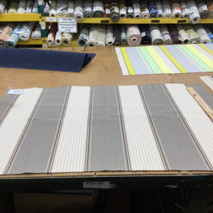 Vintage Stripes in Taupe / Beige / Brown | Outdoor Awning / Marine Fabric | 100% Acrylic  | 46" Wide | By the Yard
