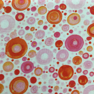 Watercolor Dots in Pink and Orange | Mindful Mandalas by P&B Textiles | Quilting Fabric | 100% Cotton | 44 wide | By the Yard 3930