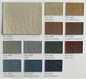 Bimini Blue Marine Vinyl Fabric | SEA-0855 | Spradling Softside SEABREEZE | Upholstery Vinyl for Boats / Automotive / Commercial Seating | 54"W | BTY