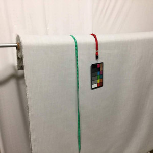 1.25 Yard Piece of Off White Upholstery/Curtain Fabric with Green Tint | Linen Slub Twill