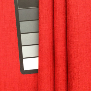 Urban in Red | Upholstery & Heavy Curtain Fabric | Linen Weave in Red with Black Undertones | 54 wide | By The Yard