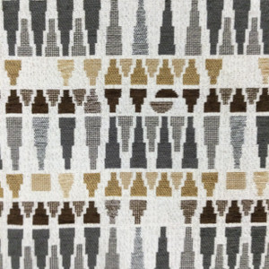 Tango in Espresso | Upholstery & Heavy Curtain Fabric | Southwest Geometric in Brown / Grey / Tan | 54 wide | By The Yard