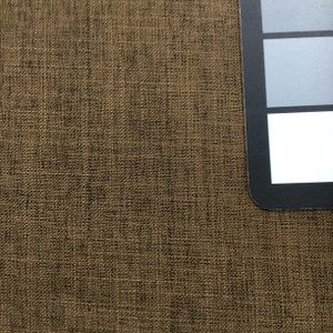 Heathered Brown Linen Weave Fabric | Upholstery / Drapery | Medium Weight | 54 wide | By The Yard | Vision in Mocha