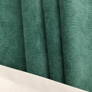 Teal Mottled Flocked Velvet Fabric | Heavy Upholstery | 54" Wide | By the Yard | "Chloe" Spa