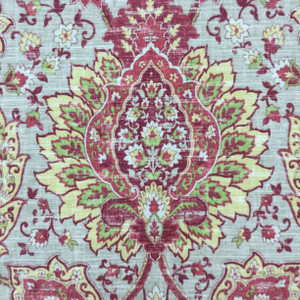 Floral in Red / Green / Yellow  | Home Decor Fabric | Richloom | Cotton | 54" Wide | By the Yard