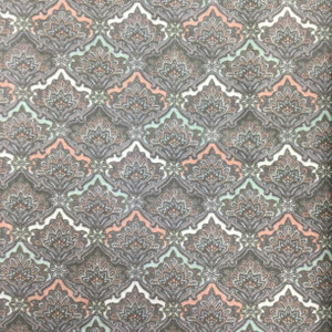 Scallop Design in Grey / Green / Blue | Home Decor Fabric  | Cotton | 54" Wide | By the Yard