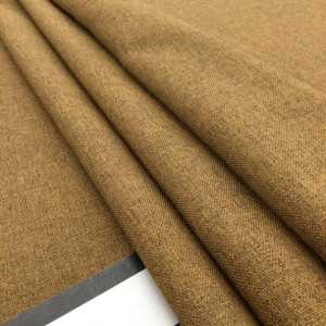 Heathered Peanut Brown Gabardine |  Drapery / Lightweight Upholstery Fabric | 100% Polyester | 54" Wide | By the Yard