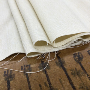 Solid Off White Gabardine |  Drapery / Lightweight Upholstery Fabric | 100% Polyester | 54" Wide | By the Yard