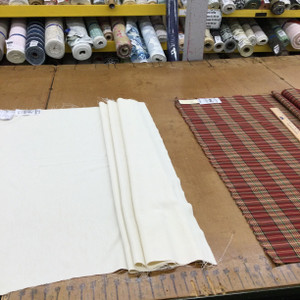 Solid Off White Gabardine |  Drapery / Lightweight Upholstery Fabric | 100% Polyester | 54" Wide | By the Yard