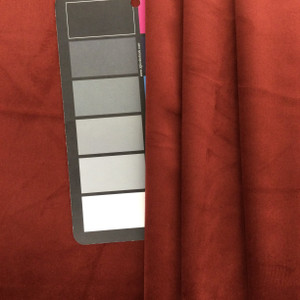 Deep Red | Velvet Fabric | Medium Weight | Upholstery Fabric | 54" Wide | By the Yard