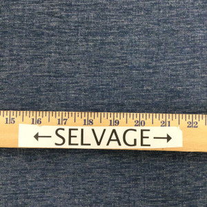 Denim Blue Mottled Chenille | Upholstery / Slipcover Fabric  | 54" Wide | By the Yard