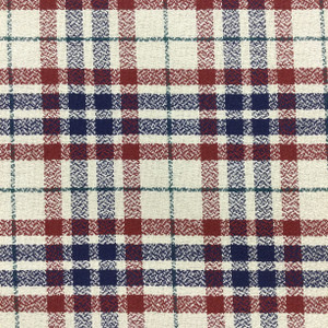 Vintage Plaid in Blue, Red, Beige, and Green | Upholstery / Slipcover Fabric | 54" Wide | By the Yard