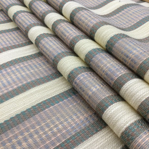 Vintage Woven Stripes in Off White, Blue, Green, Pink, Brown | Upholstery / Slipcover Fabric  | 54" Wide | By the Yard