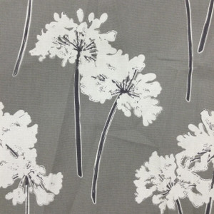 Serenity in Storm | Modern Floral in Grey and White | Home Decor  / Drapery Fabric | Magnolia Home | 100% Cotton | 54" Wide | By the Yard