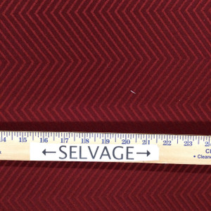 Ruby Red Chevron | Upholstery / Slipcover Fabric  | 54" Wide | By the Yard