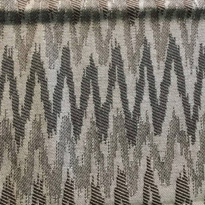 1.5 Yard Piece of Zig Zags in Light and Dark Brown | Drapery / Slipcover Fabric | 57 Wide | BTY