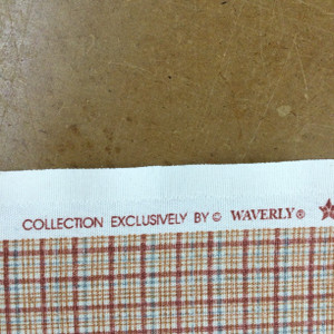 Vintage Plaid in Red / Orange / White  | Home Decor Fabric | Cotton | 54" Wide | By the Yard