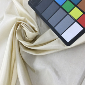 Slub Weave Taffeta Fabric in Solid Ivory | Drapery / Upholstery | 54" Wide | By the Yard