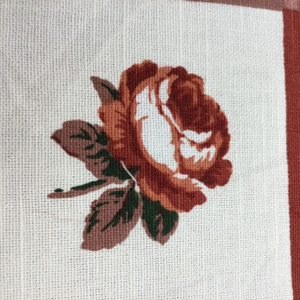 Large Scale Floral Check in Red / White / Yellow | Home Decor Fabric | Cotton | 54 Wide | By the Yard