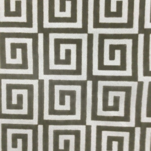 Greek Key Cut Velvet Fabric in Taupe | Heavyweight Upholstery | 54" Wide | By the Yard | Amaze in Earth