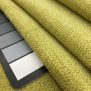 Citron Green Textured Weave Fabric | Upholstery |  Heavy Weight | 54" Wide | By the Yard | "Chayse" Citrine