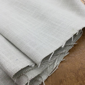 Grey Slub Weave | Linen Like Fabric | Drapery / Upholstery | Medium Weight |  54" Wide | By the Yard | Fable in Fog