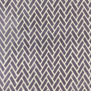 Herringbone Cut Velvet Fabric in Purple | Heavyweight Upholstery | 54" Wide | By the Yard | Kaleidoscope in Vineyard