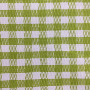 Checked Plaid Fabric in Lime Green and White | Upholstery / Slipcovers | Medium Weight | 54" Wide | By the Yard | "Marco" Key Lime