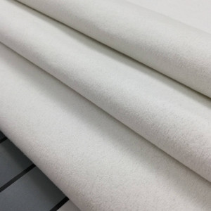 Solid White Microsuede Fabric | Upholstery / Slipcovers | Heavy Weight | 54" Wide | By the Yard | Montana in White