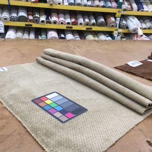 Tan Chenille Fabric | Heavyweight Upholstery | 54" Wide | By the Yard | Emmerson in Stone