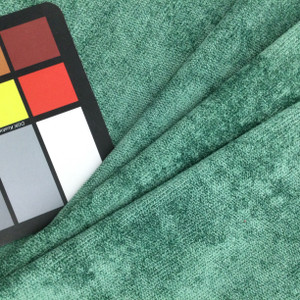 Chenille Fabric in Sea Green | Heavyweight Upholstery | 54" Wide | By the Yard | "Aiken" Sea Green