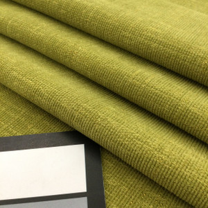 Basil Green Chenille Fabric | Heavyweight Upholstery | 54" Wide | By the Yard | Richloom "Wilcox" in Basil