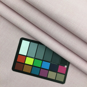 Light Pink Slub Weave | Linen Like Fabric | Upholstery | Heavy Weight |  54" Wide | By the Yard | Roma in Pink Flutter