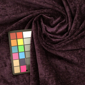 Regal Purple Microfiber Fabric | Heavyweight Upholstery | 54" Wide | By the Yard | Xanadu in Fig