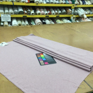 Rose Pink Brushed Polyester Fabric | Drapery / Upholstery | Medium Weight | 54" Wide | By the Yard | Ennis in Rose Quartz